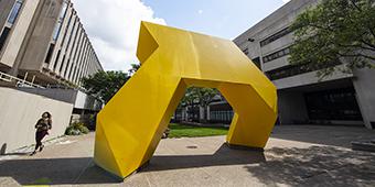 Light Up sculpture on Pitt campus