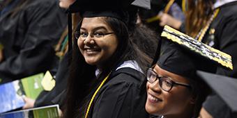 smiling student at graduation